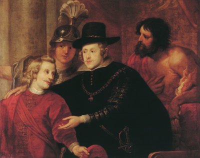 Philipp IV. von Spanien verabschiedet seinen Bruder Kardinal-Infant Ferdinand von Österreich von Gerard Seghers